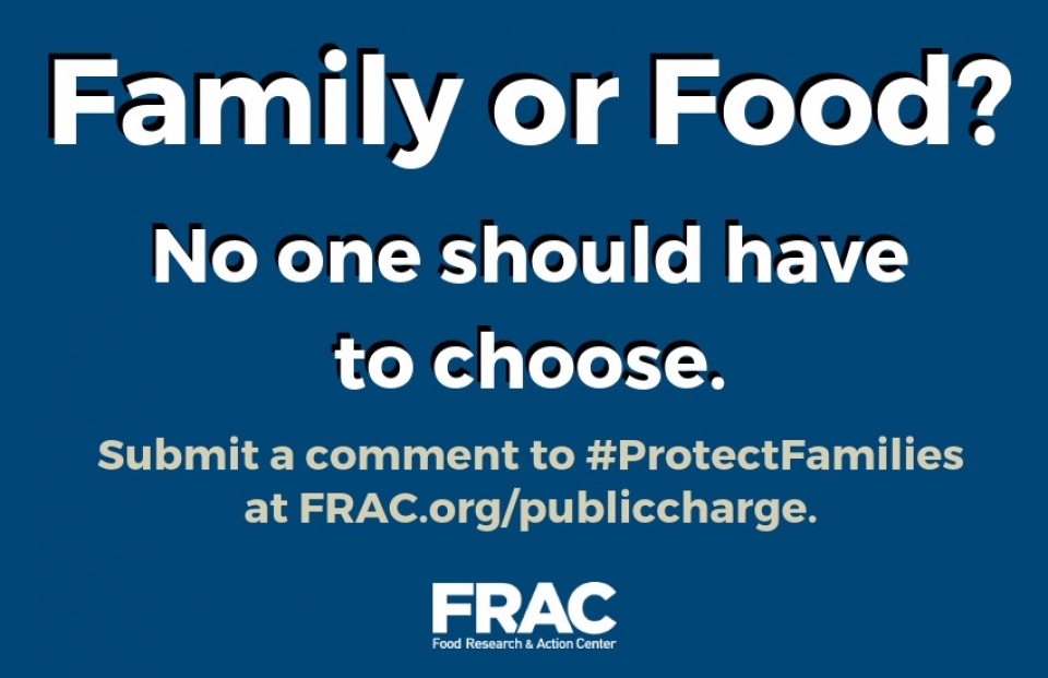 Protect Families: Submit Your Comment to Oppose Public Charge Rule